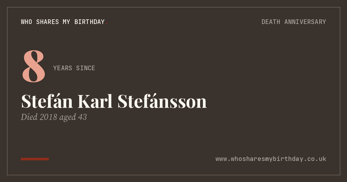 Stefán Karl Stefánsson