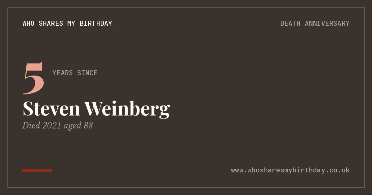 Steven Weinberg