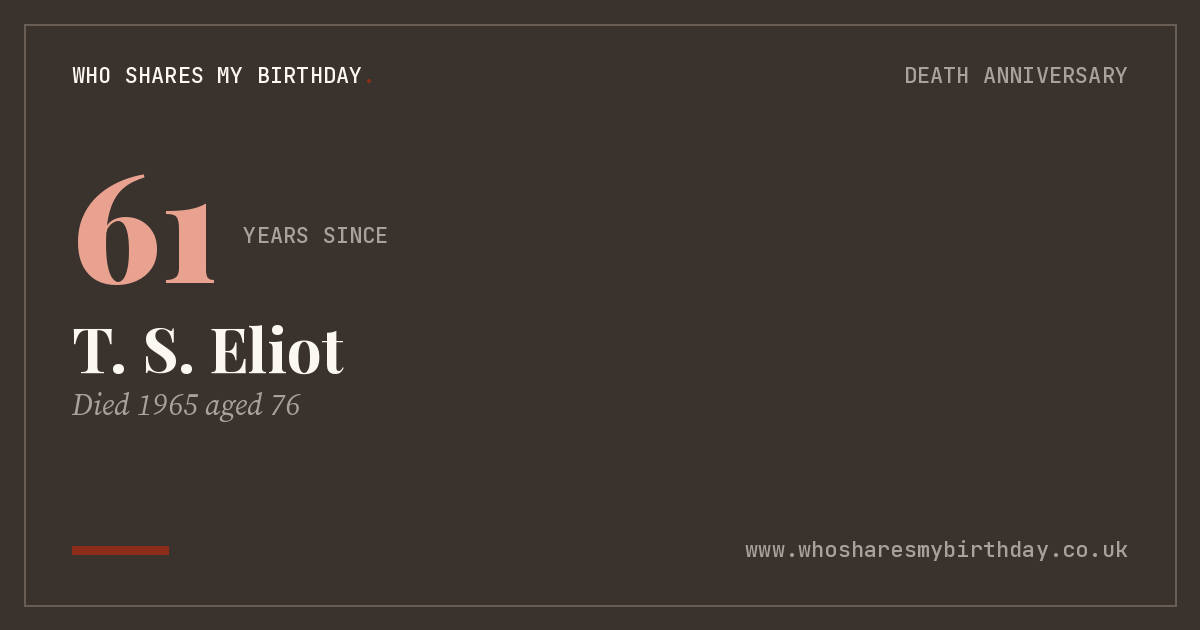 T. S. Eliot