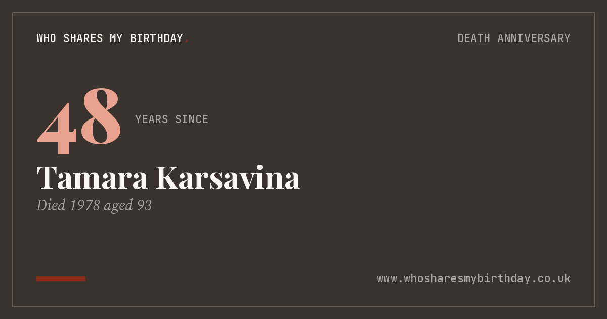 Tamara Karsavina