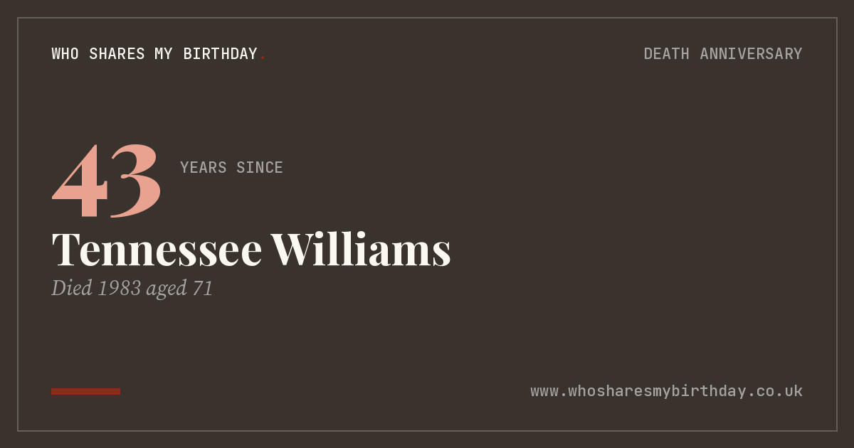 Tennessee Williams