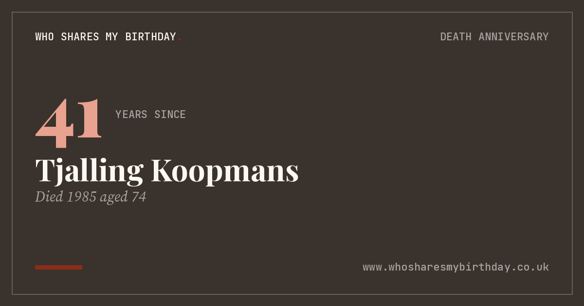 Tjalling Koopmans