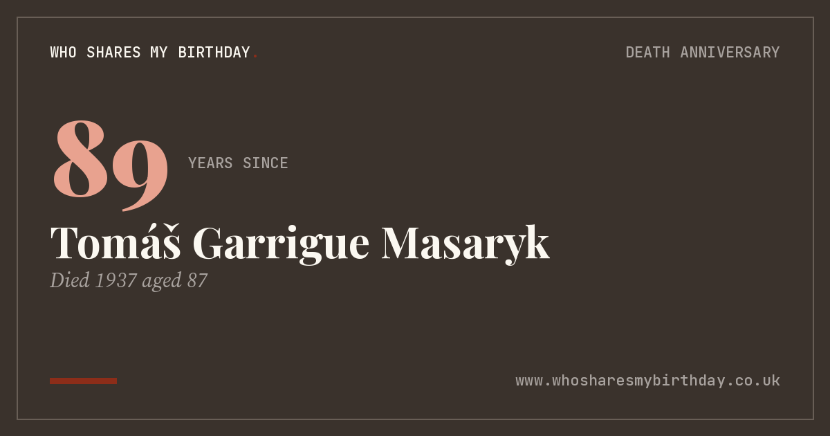 Tomáš Garrigue Masaryk