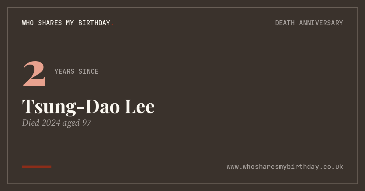 Tsung-Dao Lee