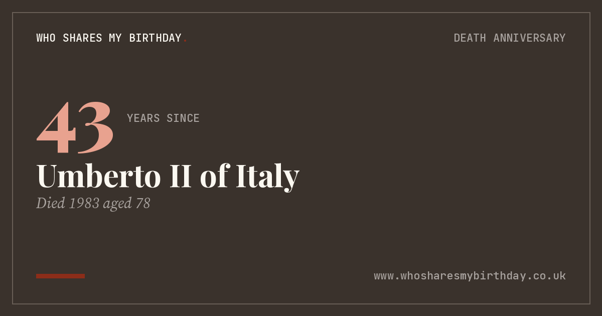Umberto II of Italy