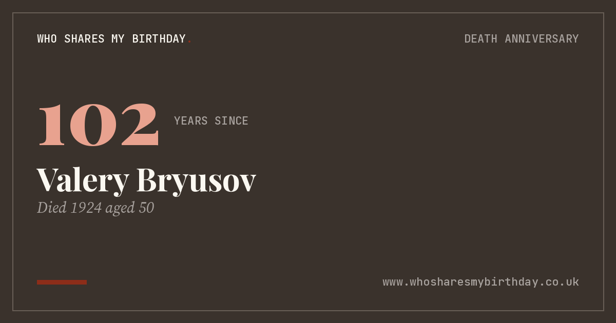 Valery Bryusov
