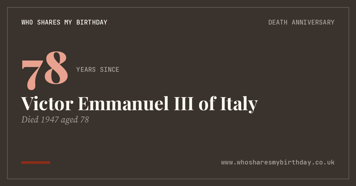 Victor Emmanuel III of Italy