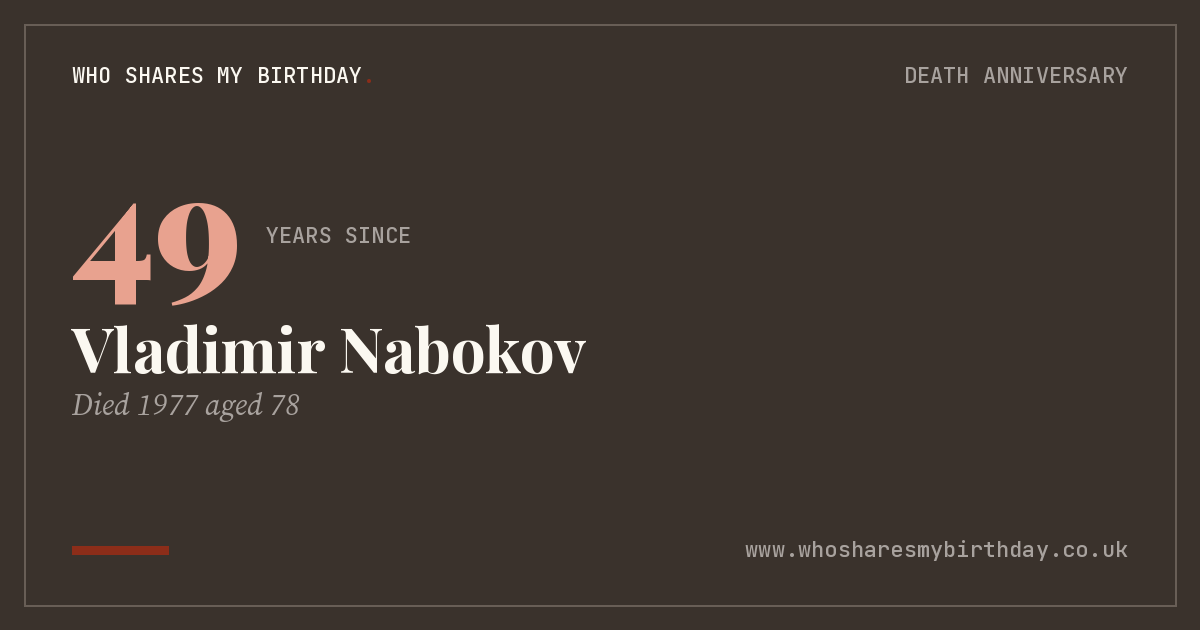 Vladimir Nabokov