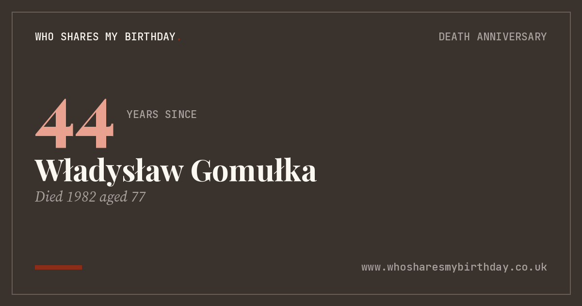 Władysław Gomułka