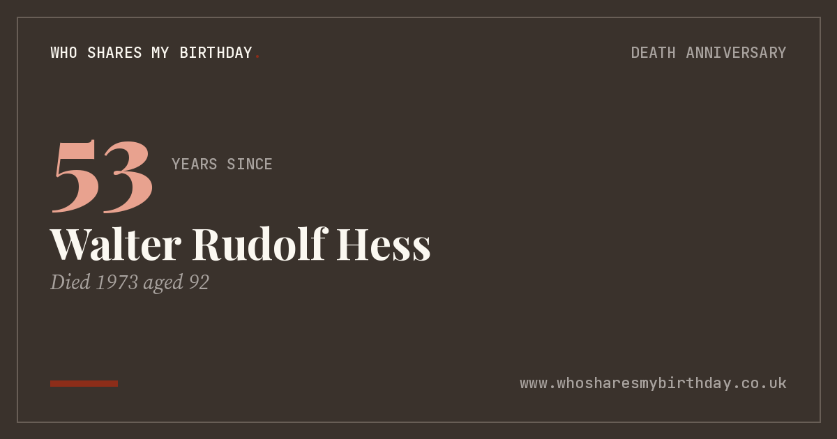 Walter Rudolf Hess