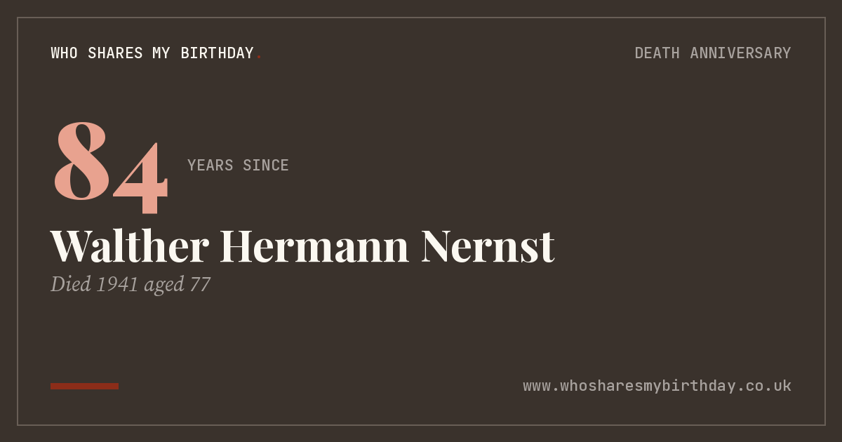 Walther Hermann Nernst