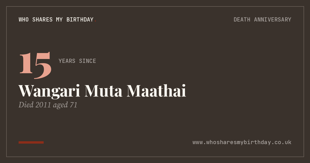 Wangari Muta Maathai