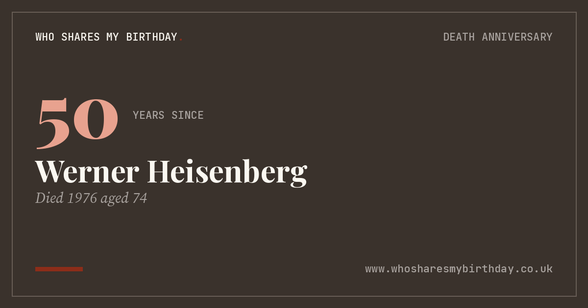 Werner Heisenberg