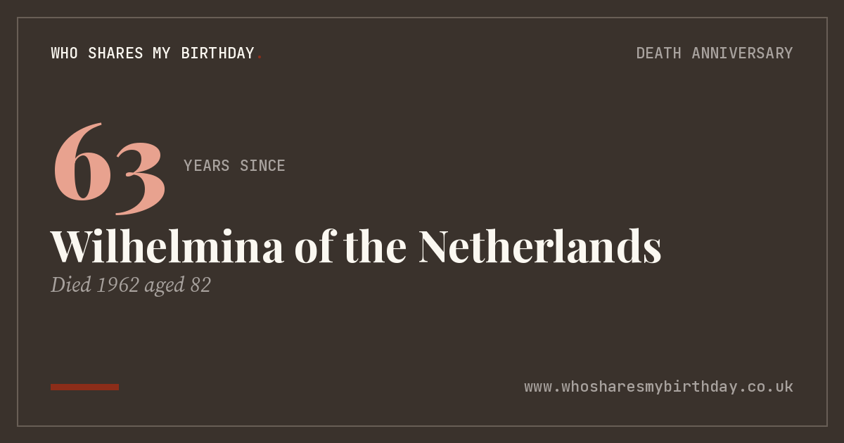 Wilhelmina of the Netherlands