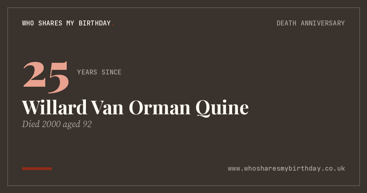 Willard Van Orman Quine