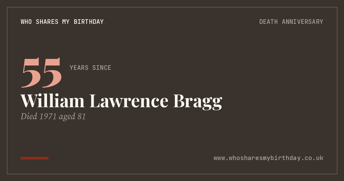 William Lawrence Bragg