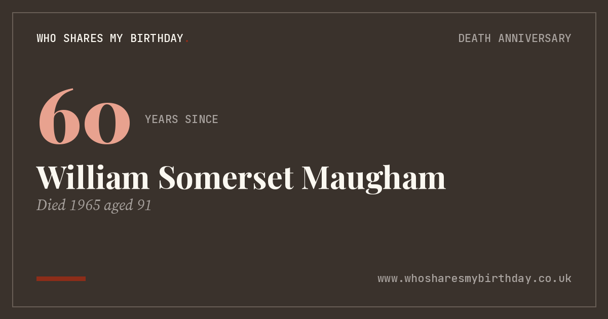 William Somerset Maugham