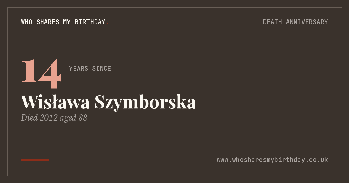 Wisława Szymborska