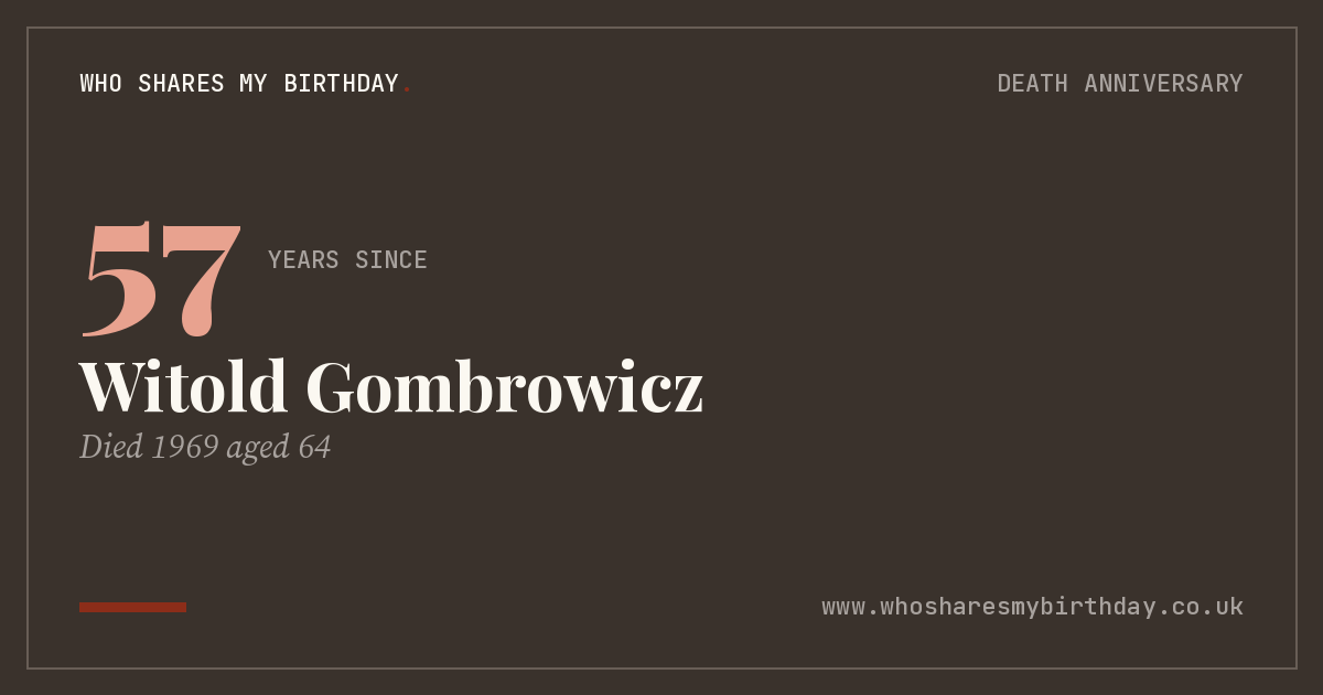 Witold Gombrowicz