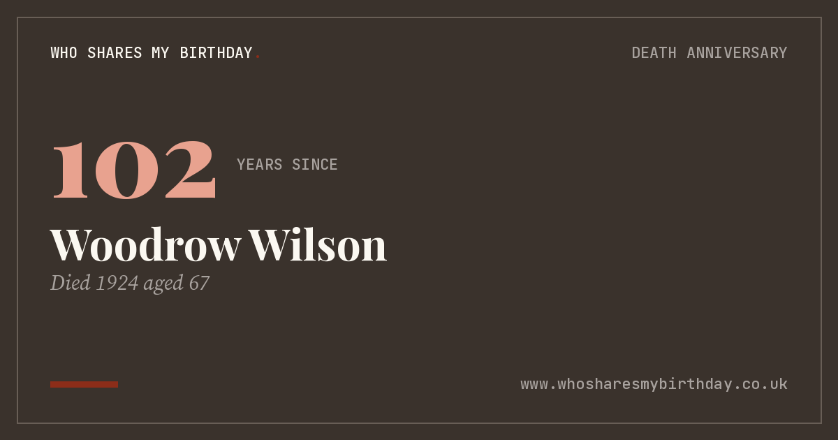 Woodrow Wilson