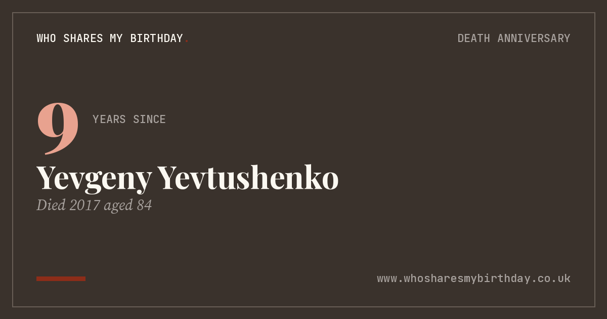 Yevgeny Yevtushenko