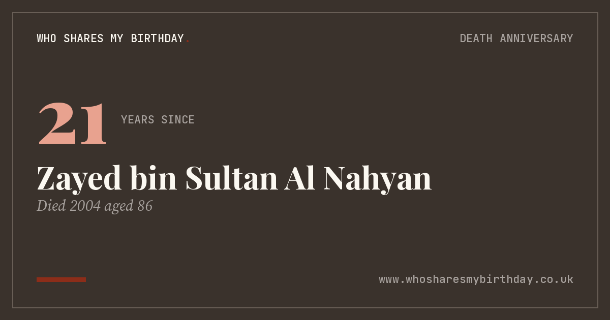 Zayed bin Sultan Al Nahyan