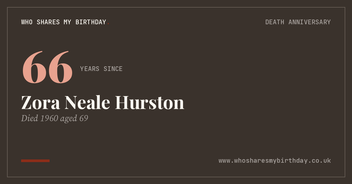 Zora Neale Hurston