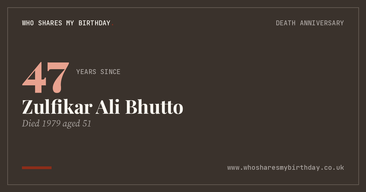 Zulfikar Ali Bhutto