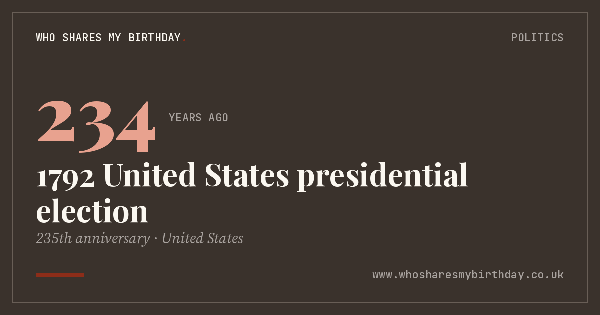 1792 United States presidential election
