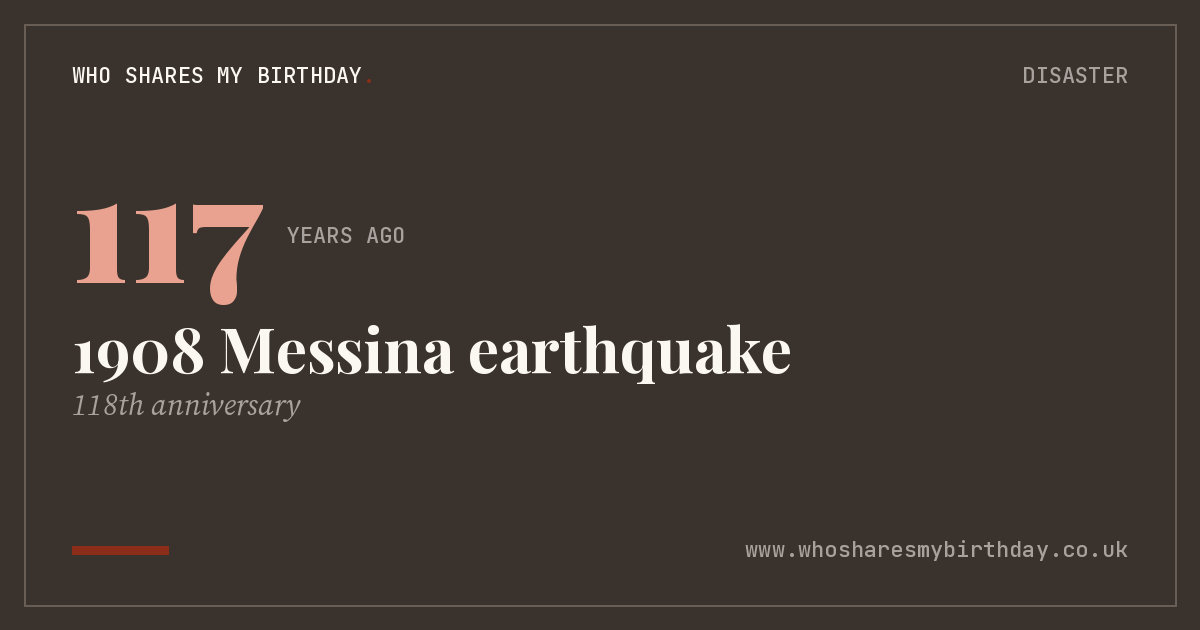 1908 Messina earthquake