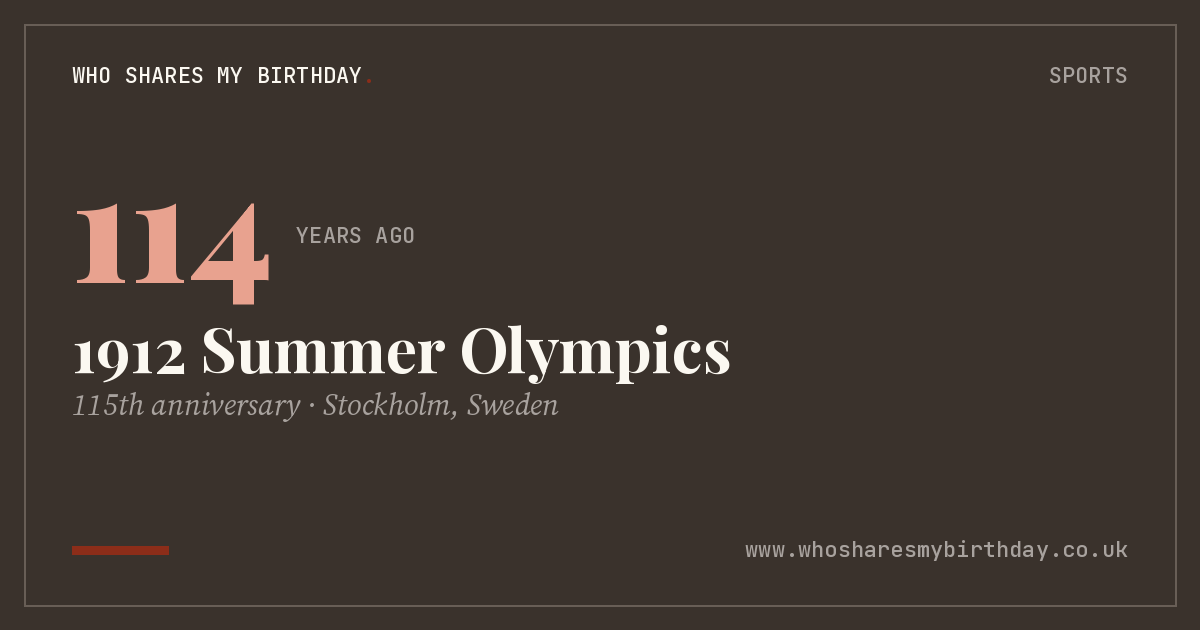 1912 Summer Olympics