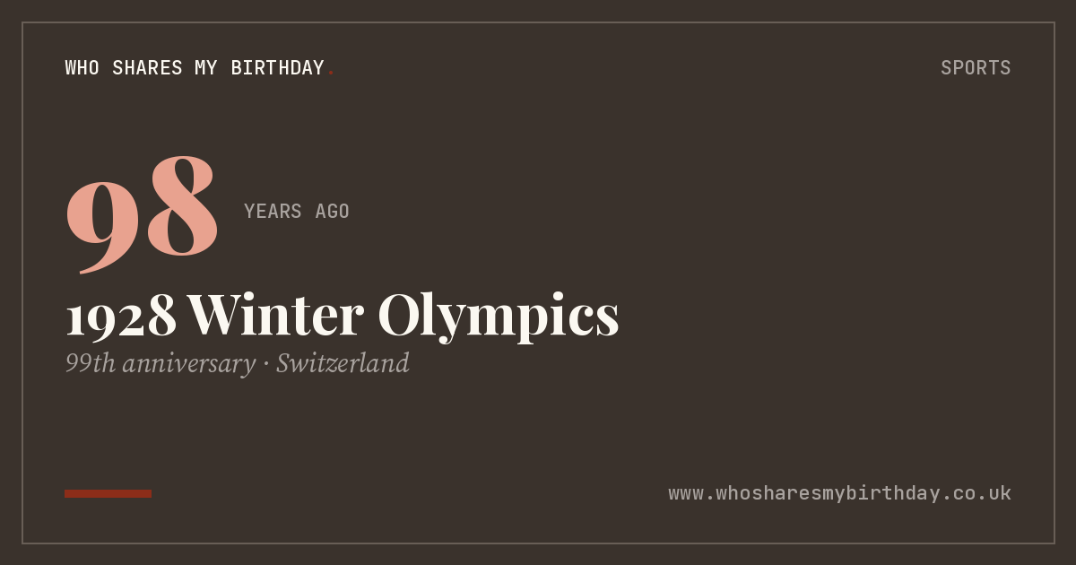 1928 Winter Olympics