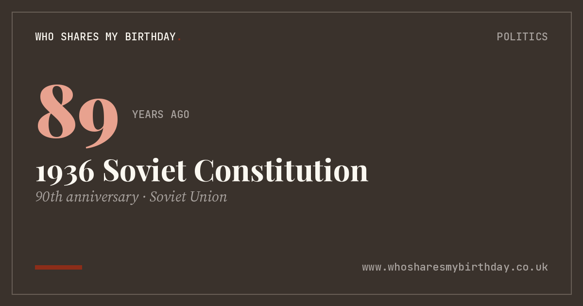 1936 Soviet Constitution