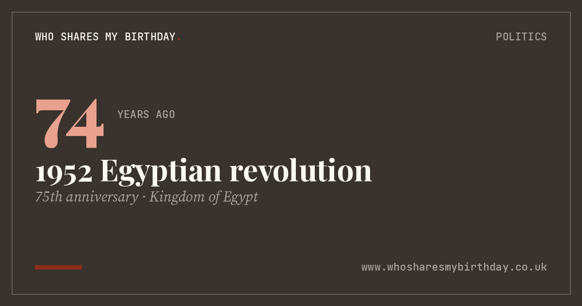 1952 Egyptian revolution