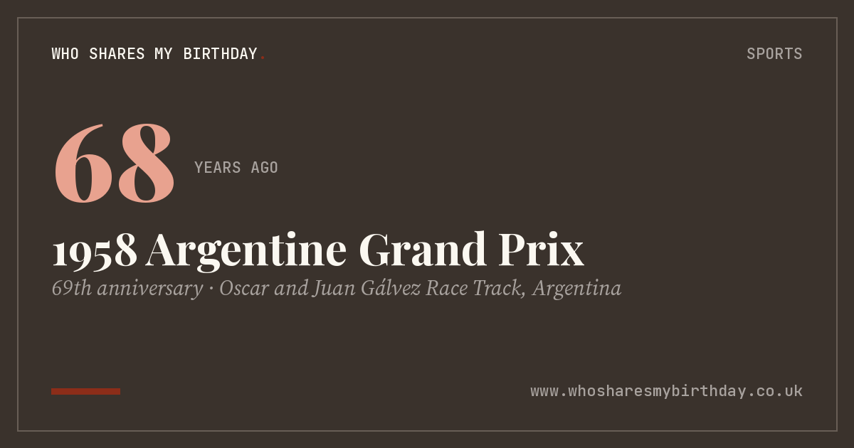 1958 Argentine Grand Prix