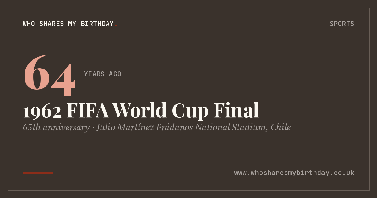1962 FIFA World Cup Final
