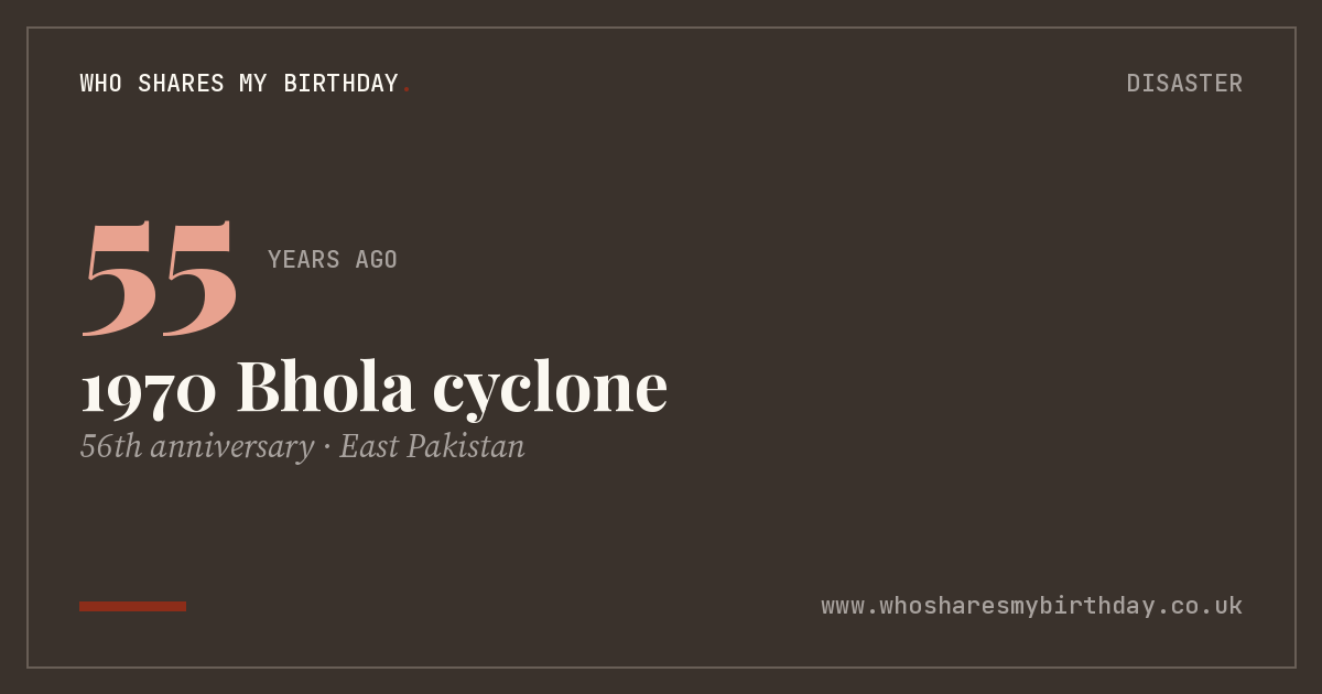 1970 Bhola cyclone