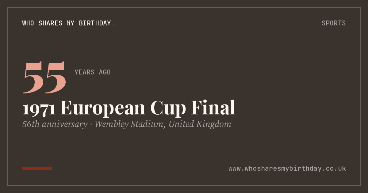 1971 European Cup Final