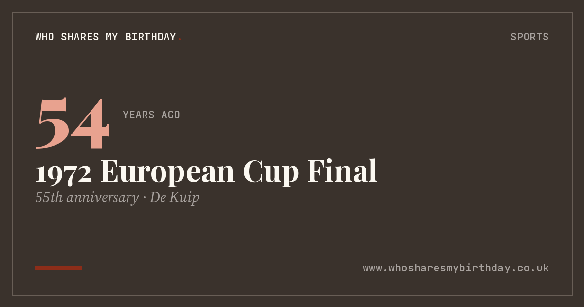 1972 European Cup Final