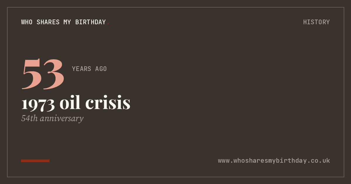 1973 oil crisis