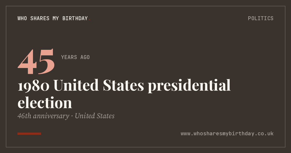 1980 United States presidential election