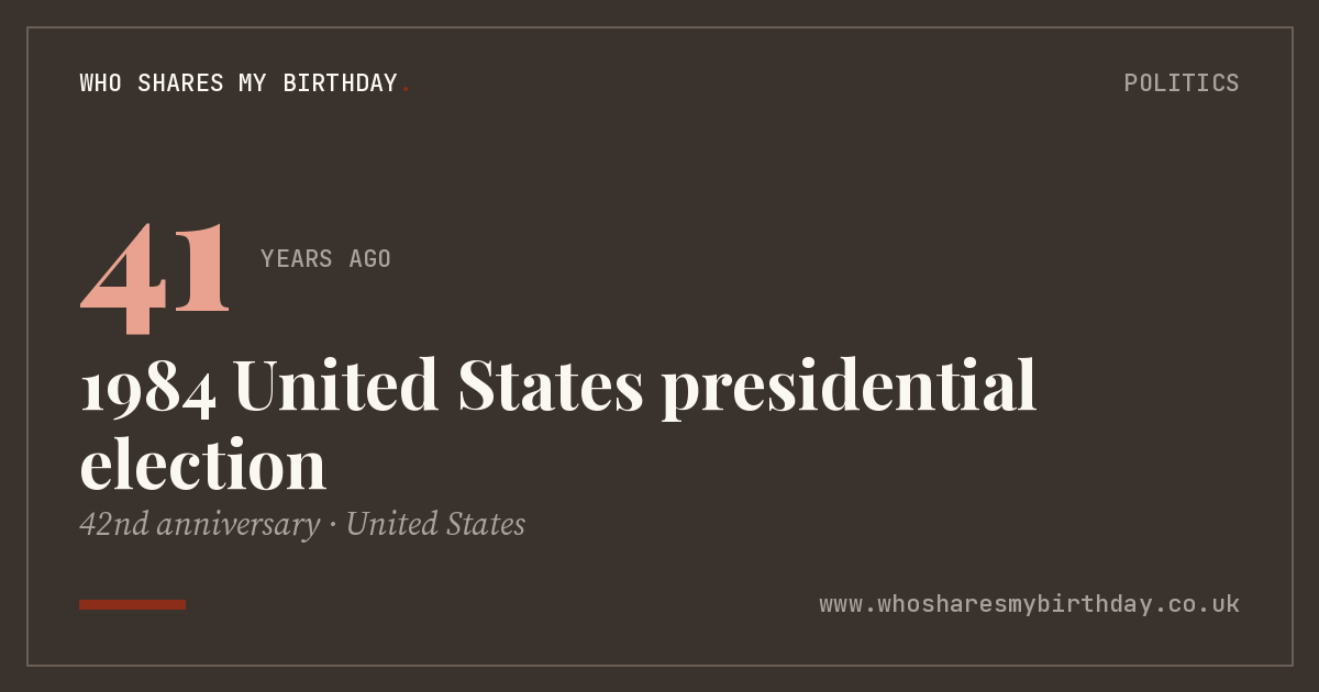 1984 United States presidential election