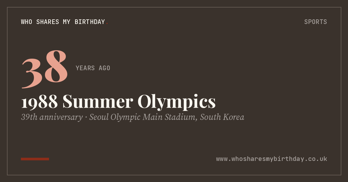 1988 Summer Olympics