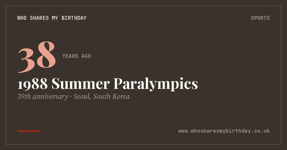 1988 Summer Paralympics