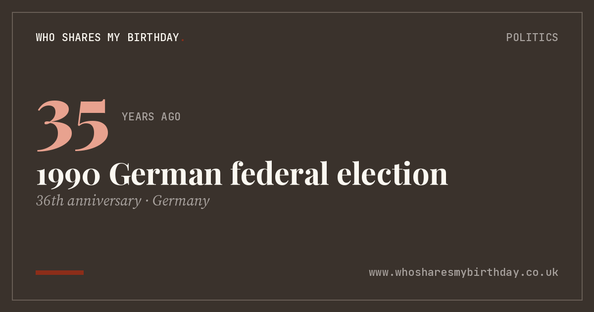 1990 German federal election