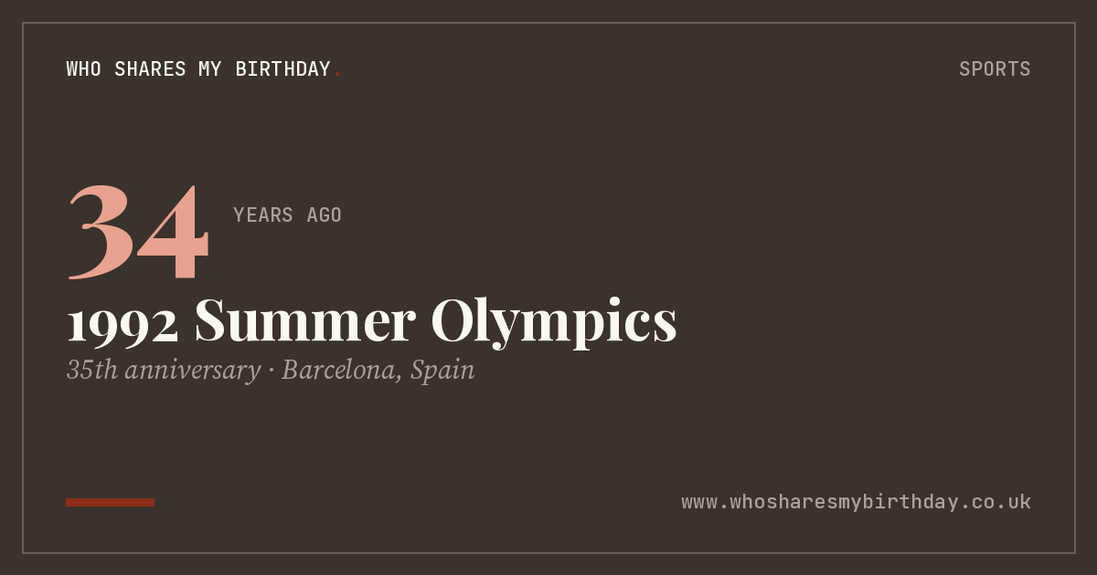 1992 Summer Olympics