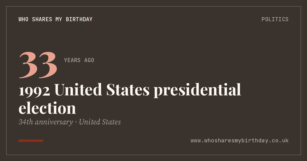 1992 United States presidential election