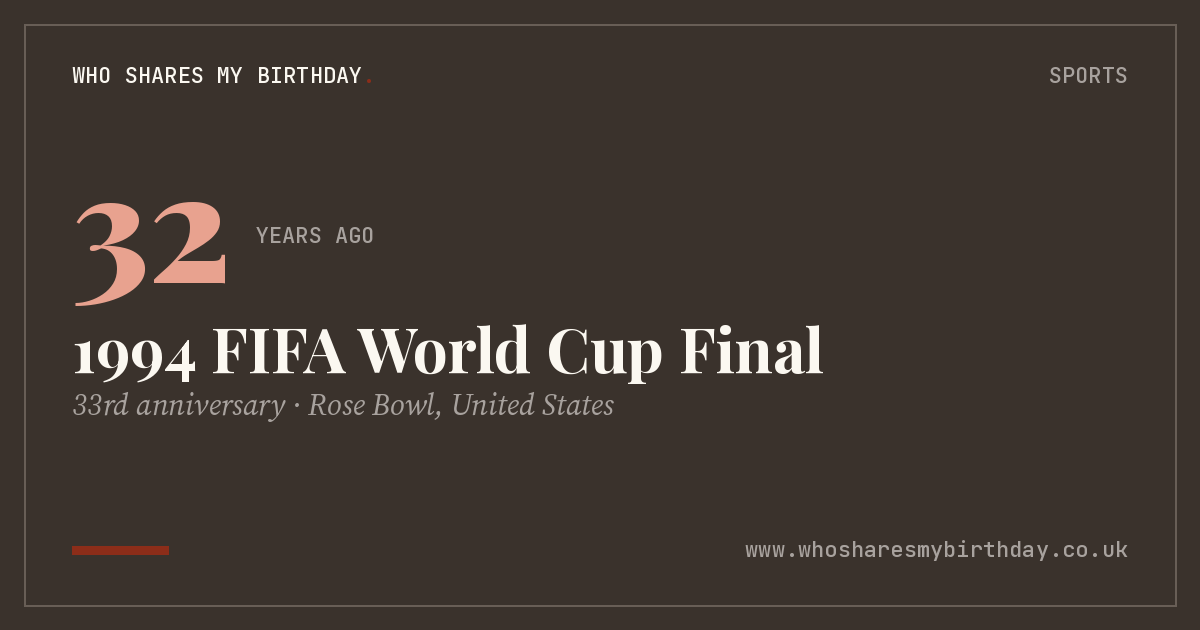 1994 FIFA World Cup Final
