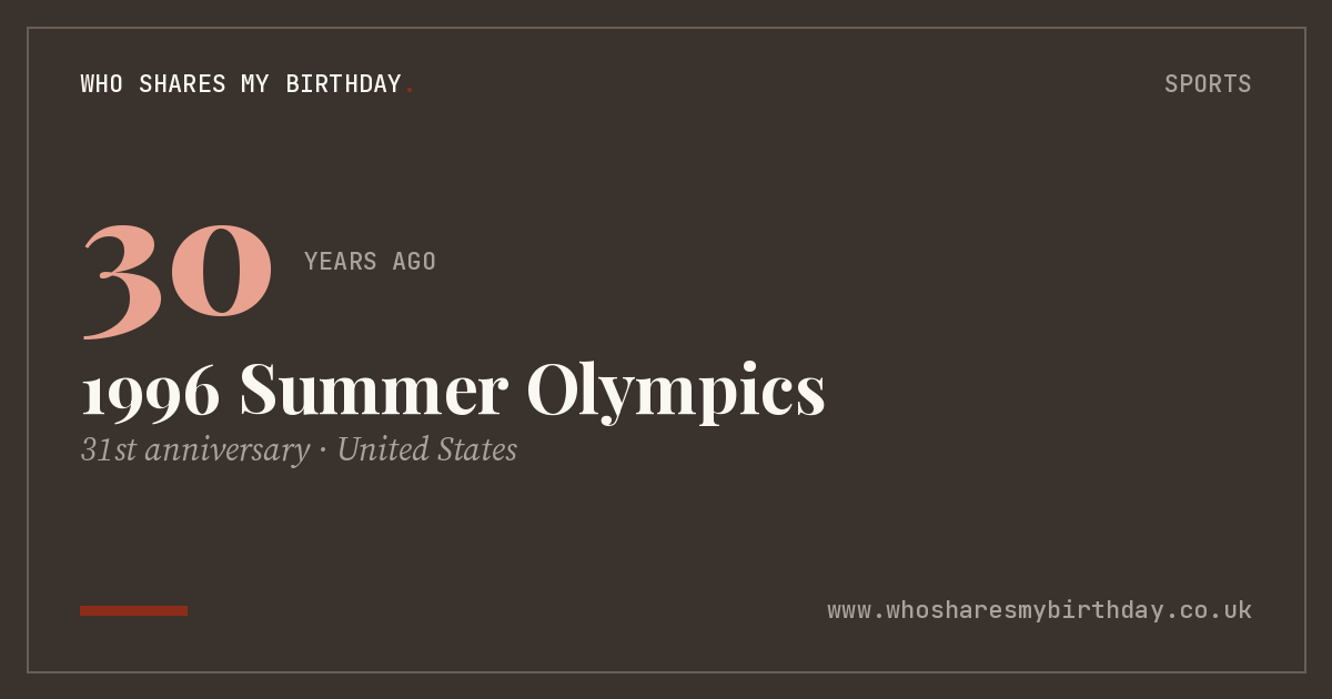 1996 Summer Olympics