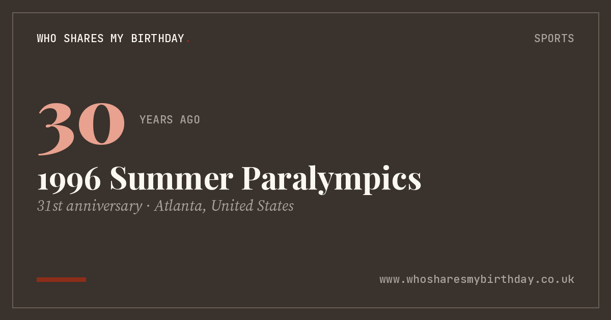 1996 Summer Paralympics